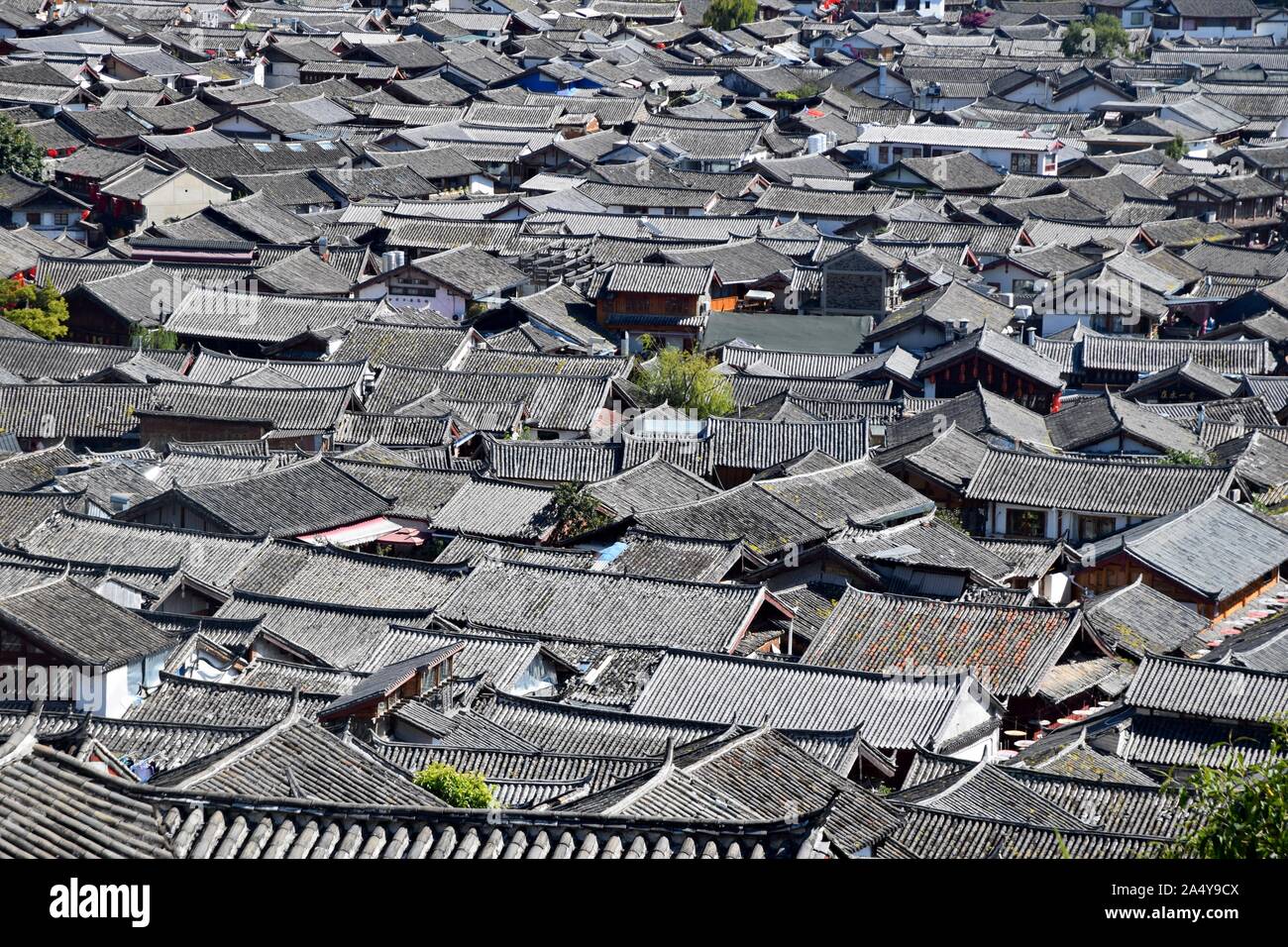 Lijiang, une ville dans le nord-ouest de la province du Yunnan en Chine est célèbre pour son site du patrimoine de l'UNESCO, la vieille ville de Lijiang. Banque D'Images