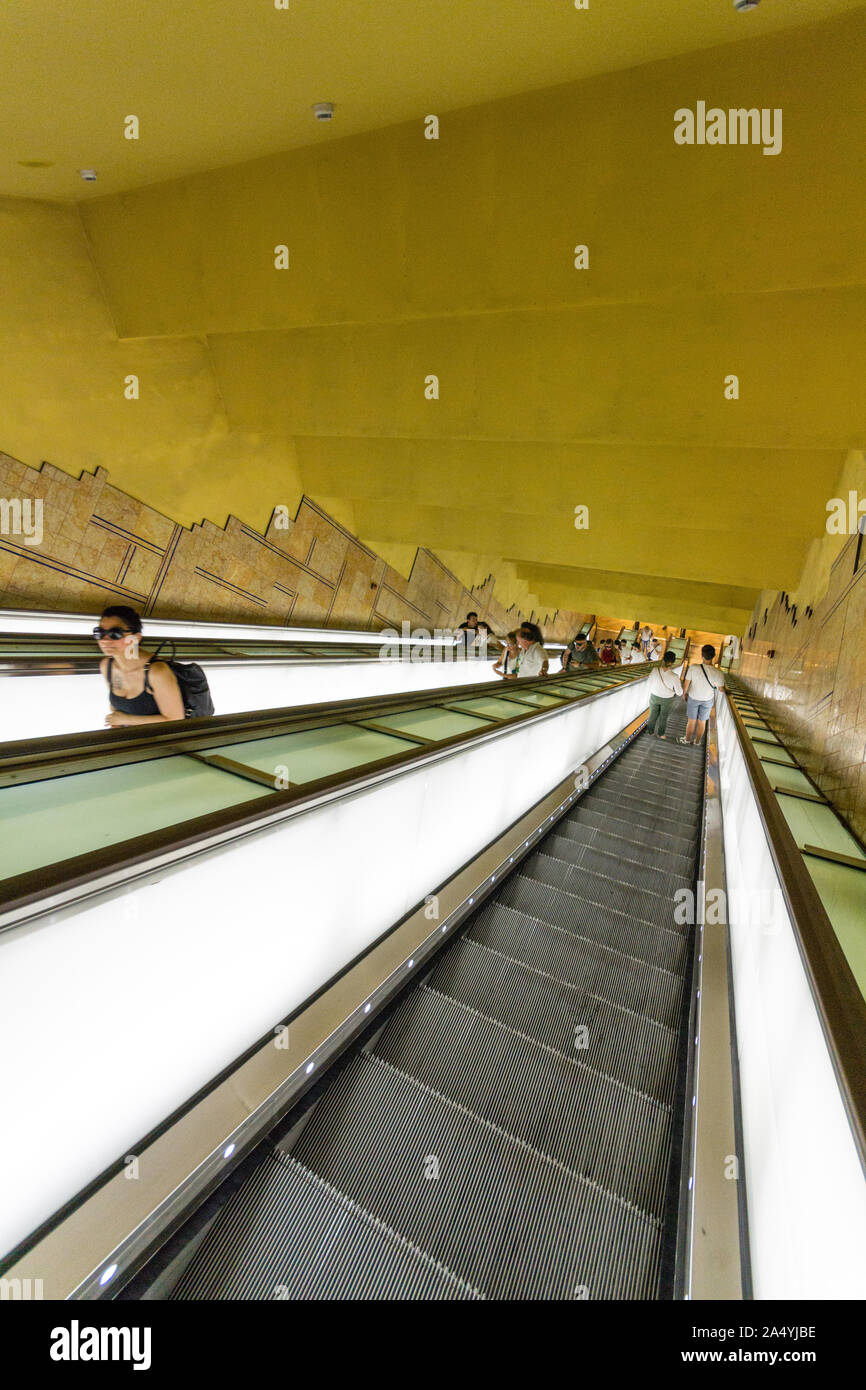 L'Italie, Campanie, Naples, la station de métro Toledo Banque D'Images