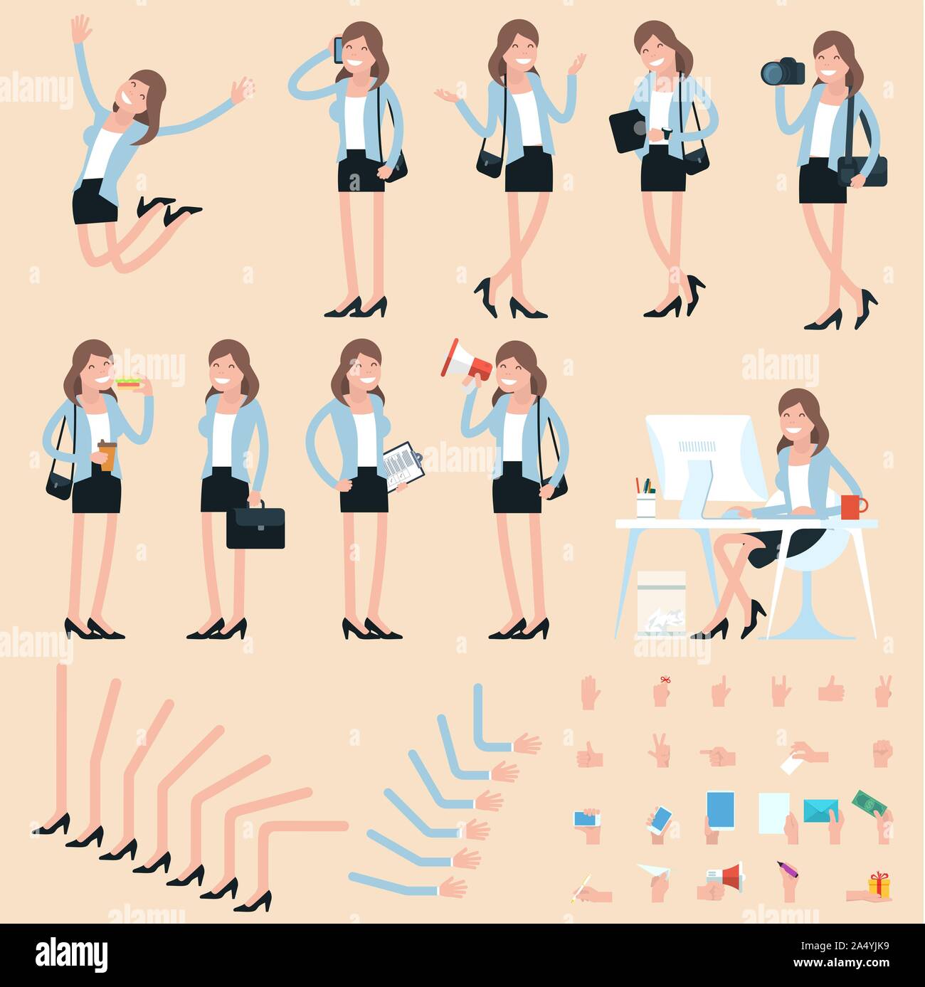 Jeune homme de caractère d'animation Illustration de Vecteur