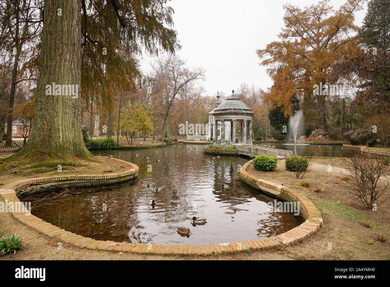 Chinesco jardin. Jardins d'Aranjuez, Madrid. Espagne Banque D'Images