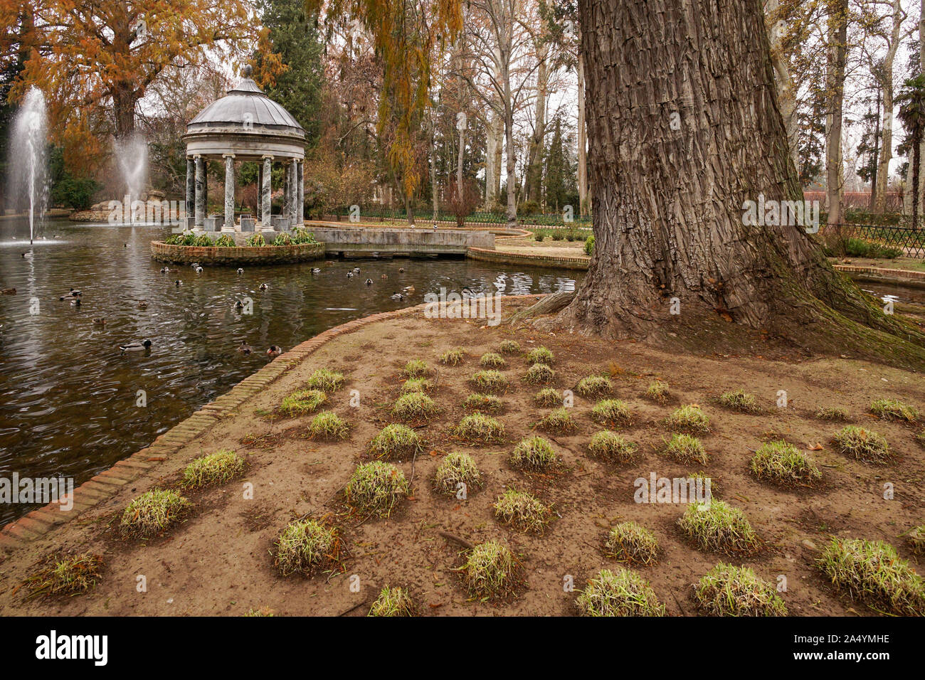 Chinesco jardin. Jardins d'Aranjuez, Madrid. Espagne Banque D'Images