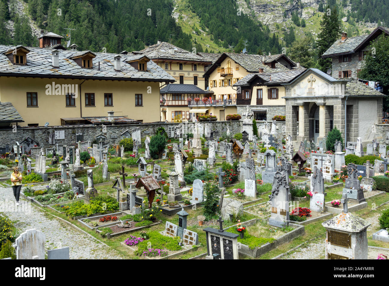 L'Italie, vallée d'Aoste, Gressoney-Saint-Jean Banque D'Images