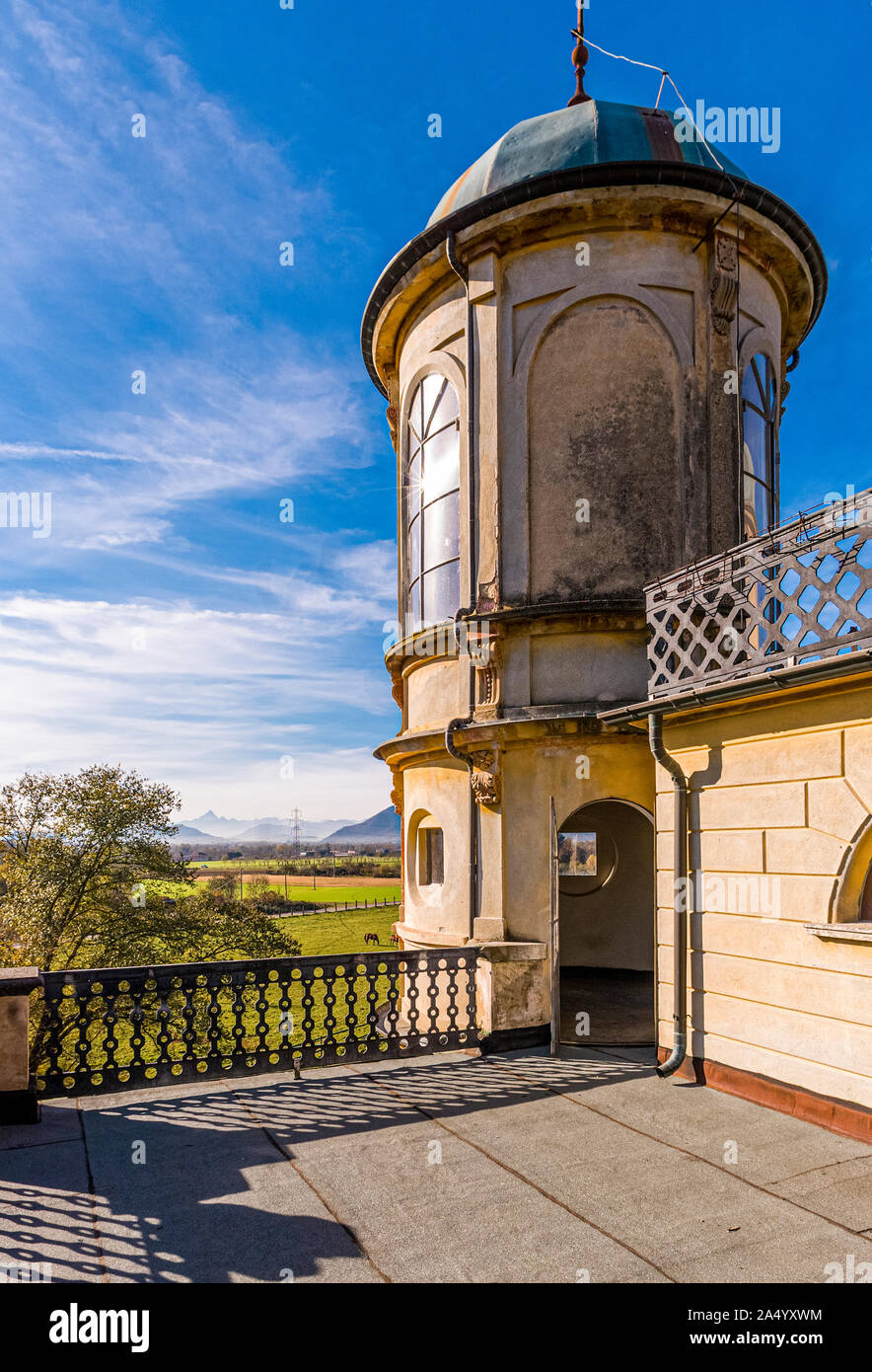 Italie Piémont Venaria parc régional de la Mandria - La Bizzarria est une villa qui a été construit autour de 1860 sur la commission par Vittorio Emanuele II Banque D'Images