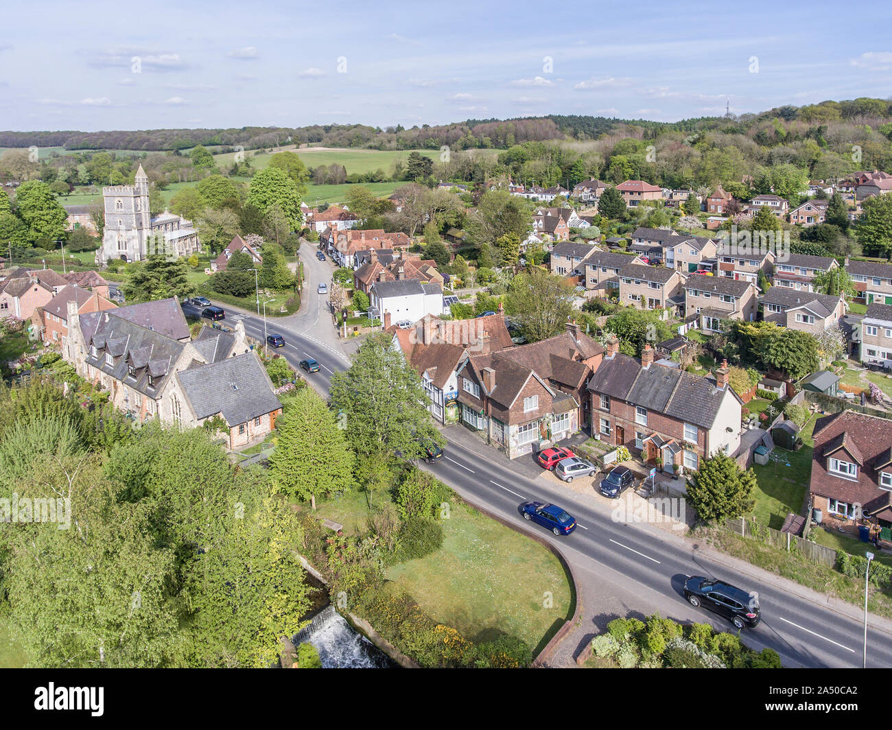 Les villages anglais de l'air Banque D'Images