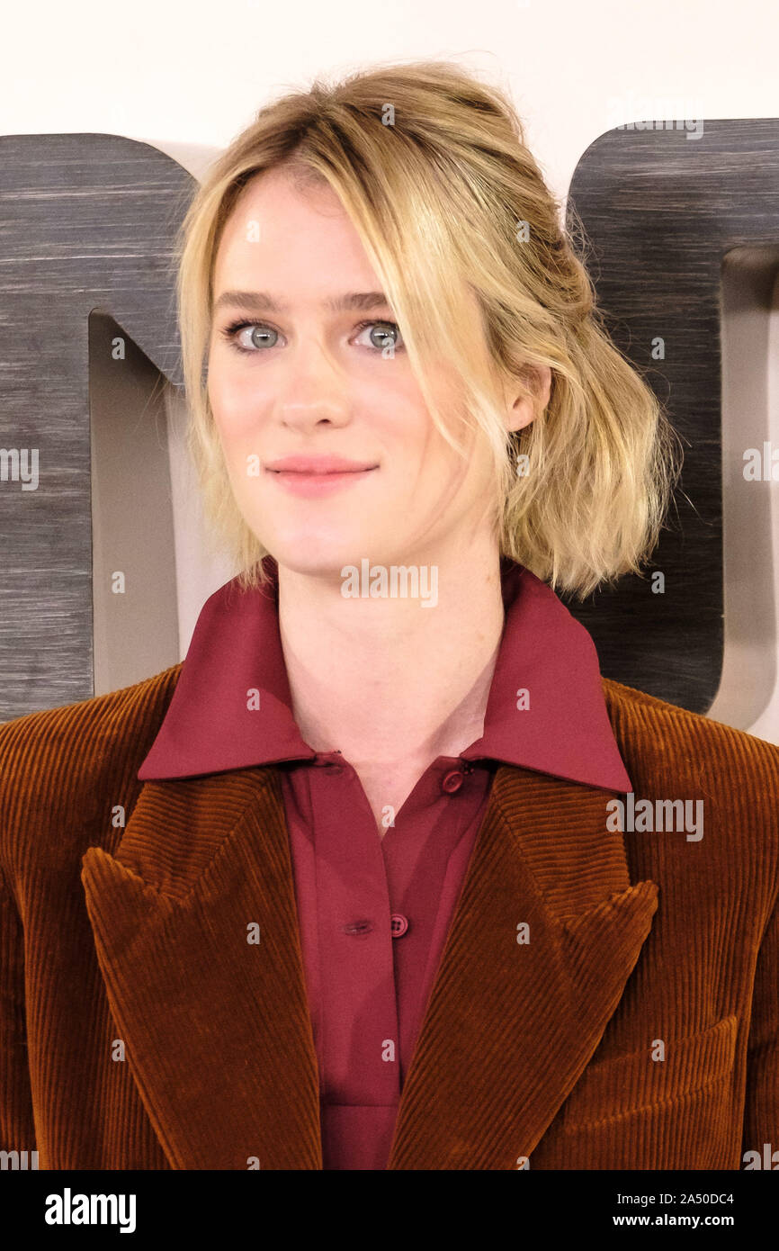 Le Mandarin Oriental Hotel, Londres, Royaume-Uni. 17 octobre 2019. Davis Mackenzie pose à une séance de photos pour TERMINATOR : sombre destin. . Photo par Julie Edwards./Alamy Live News Banque D'Images