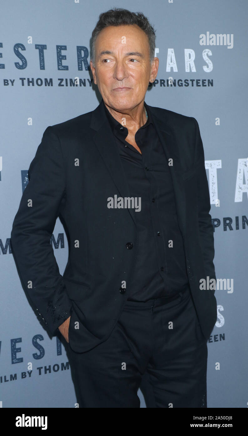 16 octobre 2019 Bruce Springsteen assister à NY Projection spéciale d'étoiles de l'Ouest à l'Metrograph à New York. 16 octobre 2019, RW/MediaPunch:Crédit Banque D'Images