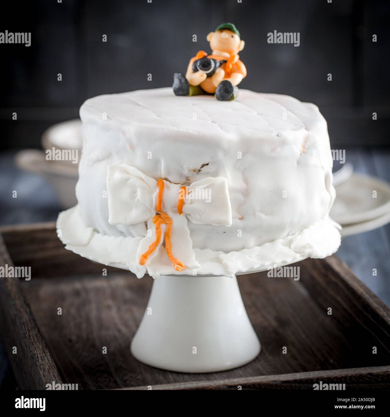 Gateau D Anniversaire Fait Maison Pour Le Photographe Photo Stock Alamy