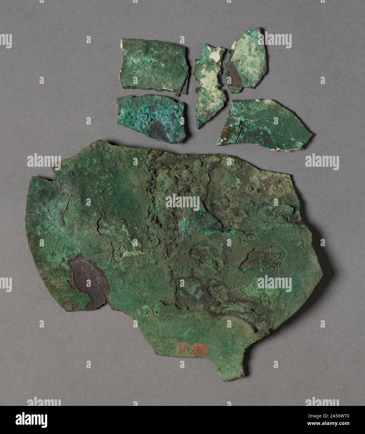 Fragment d'un disque miroir, 2040-1648 BC. Banque D'Images