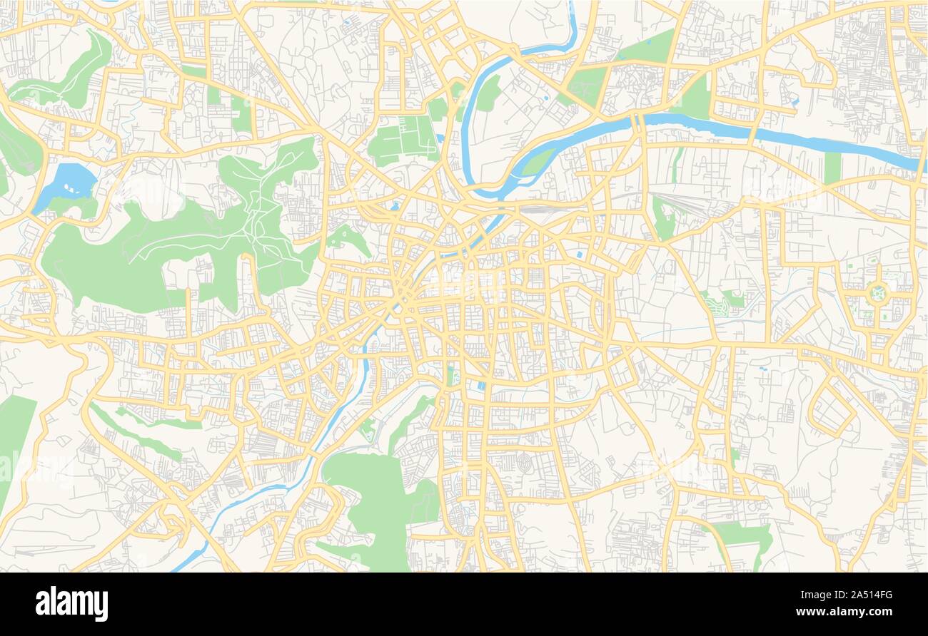 Version street site de Pune, Maharashtra, Inde. Modèle de carte pour un usage en entreprise. Illustration de Vecteur