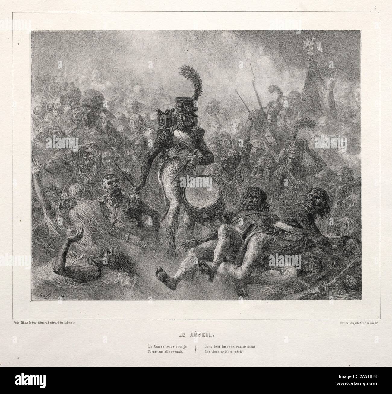 LAlbum de 1832 : reveil, 1832. Banque D'Images
