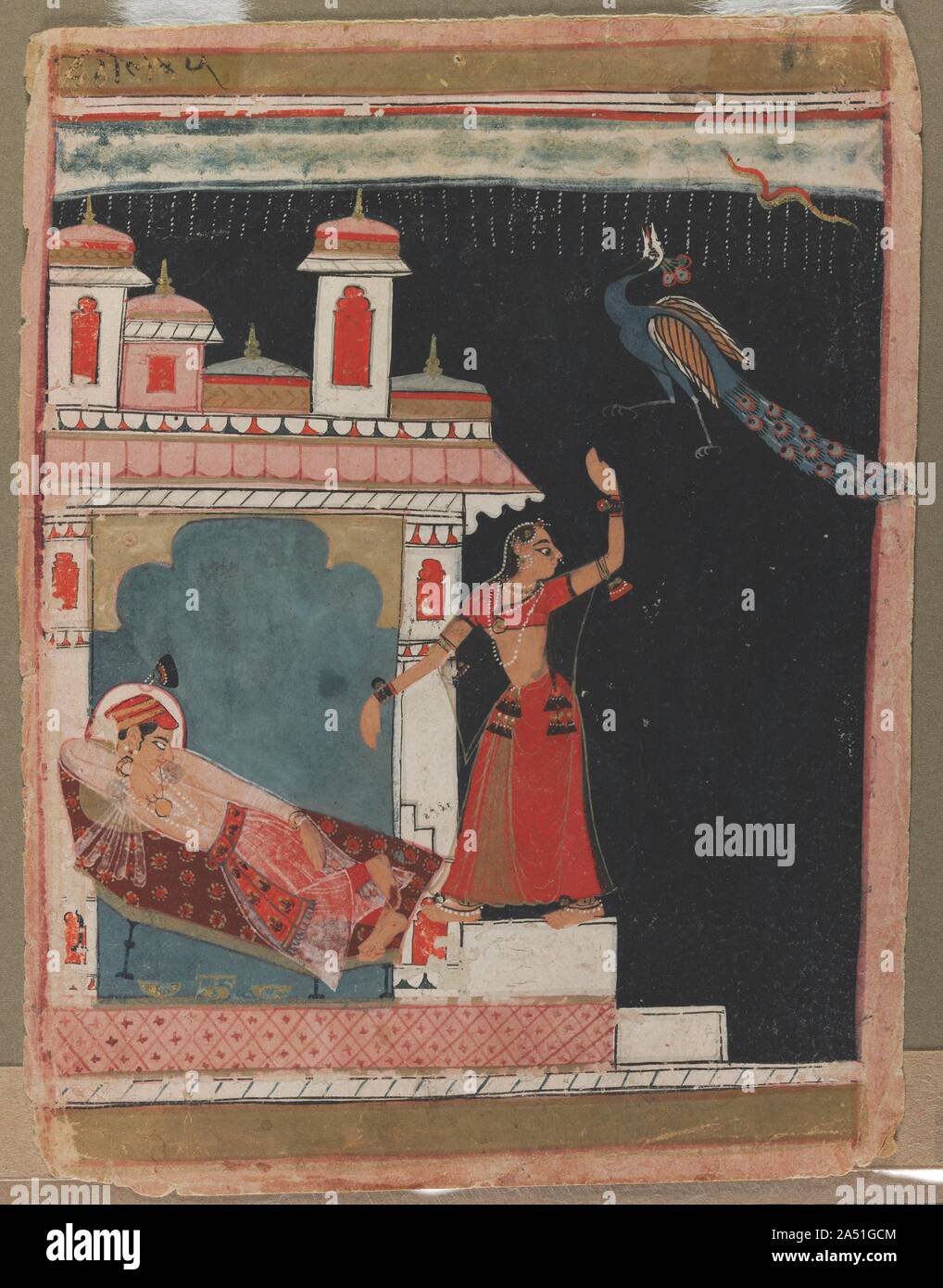 Madhu Madhavi Ragini), ch. 1630-1640. Banque D'Images