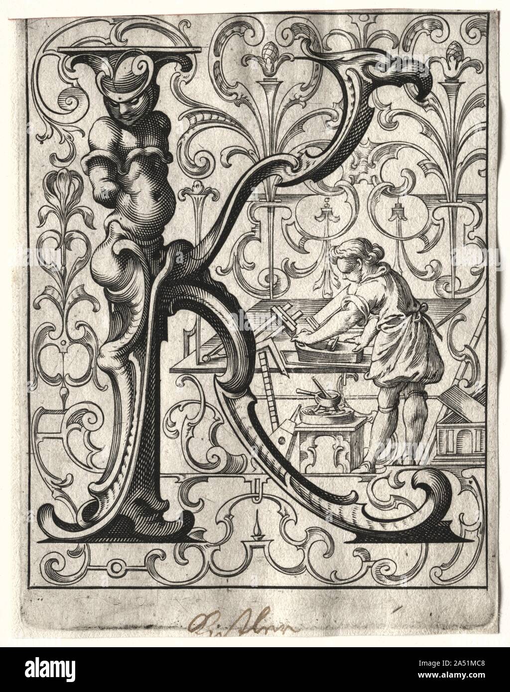 Nouvelle brochure ABC : K, 1627. Banque D'Images
