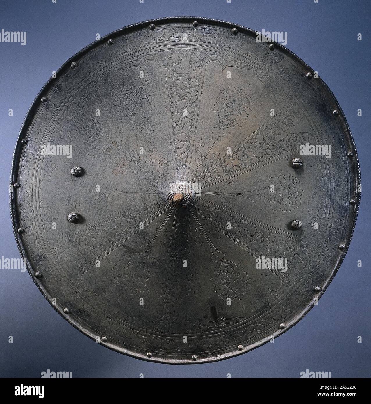 Bouclier rond (Rondache), ch. 1550-1600). Banque D'Images