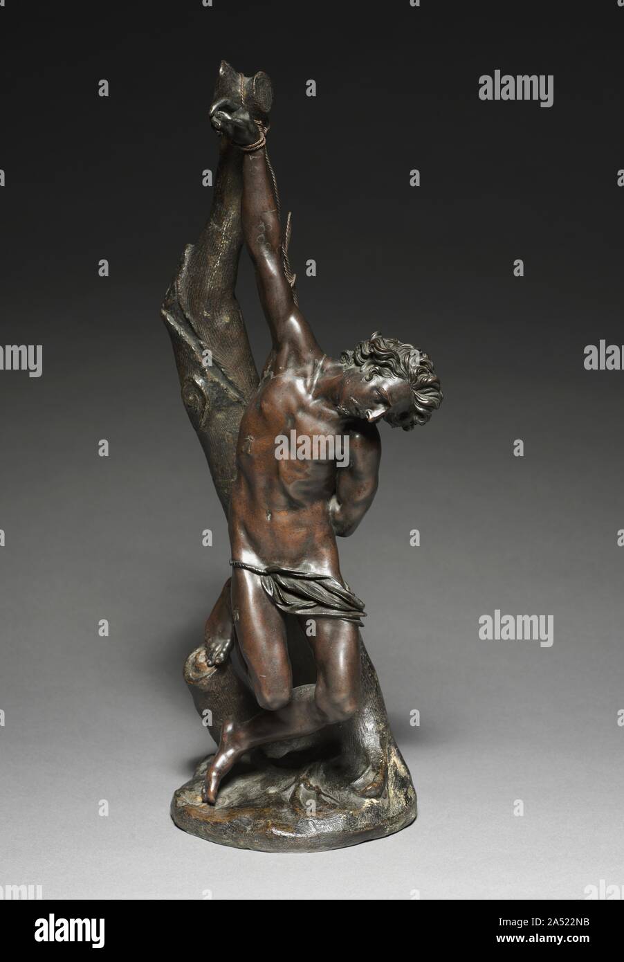 Saint Sébastien, années 1620 ou plus tard. Cette composition est l'objet d'un débat d'attribution. La conception est adaptée d'une peinture d'Ambrosius Holbein, un artiste allemand travaillant à Rome. Ce modèle sculptural existe en plusieurs versions ; toutefois, elles varient considérablement dans leur exécution, ce qui complique l'identification, parce qu'ils n'étaient manifestement pas faite par un seul atelier ou sculpteur. Cependant, Georg Petel probablement d'abord créé la conception qu'il a voyagé à travers l'Italie en 1620-24, où son portrait a été peint en tenant cette composition. Banque D'Images