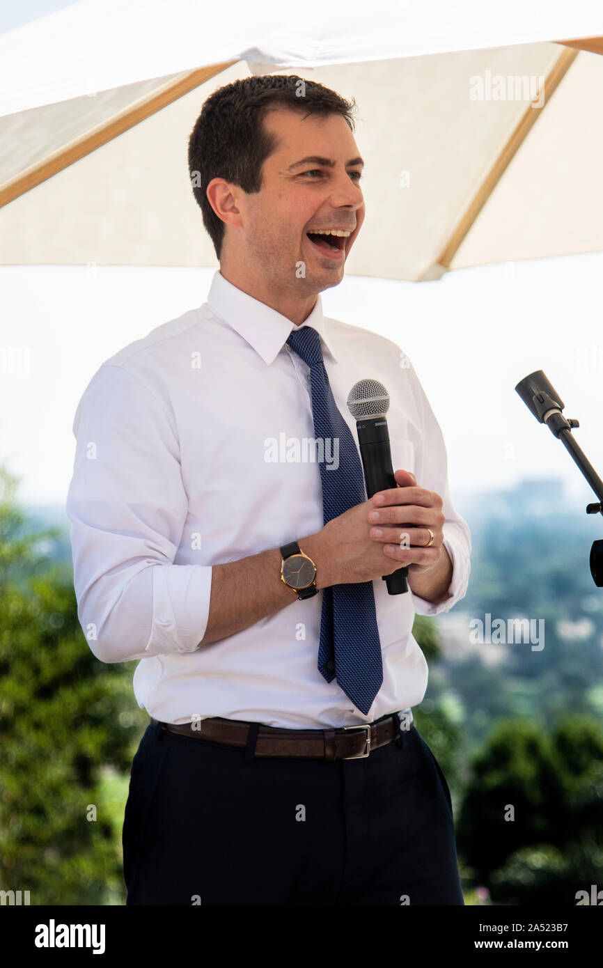 Le candidat démocrate à Pete Buttigieg Banque D'Images