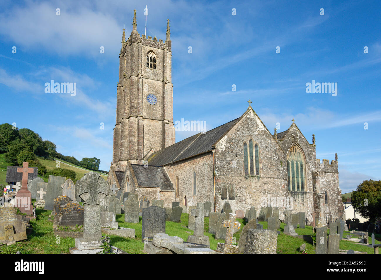 L'église de St Peter ad Vincula, Church Street, Combe Martin, Devon, Angleterre, Royaume-Uni Banque D'Images