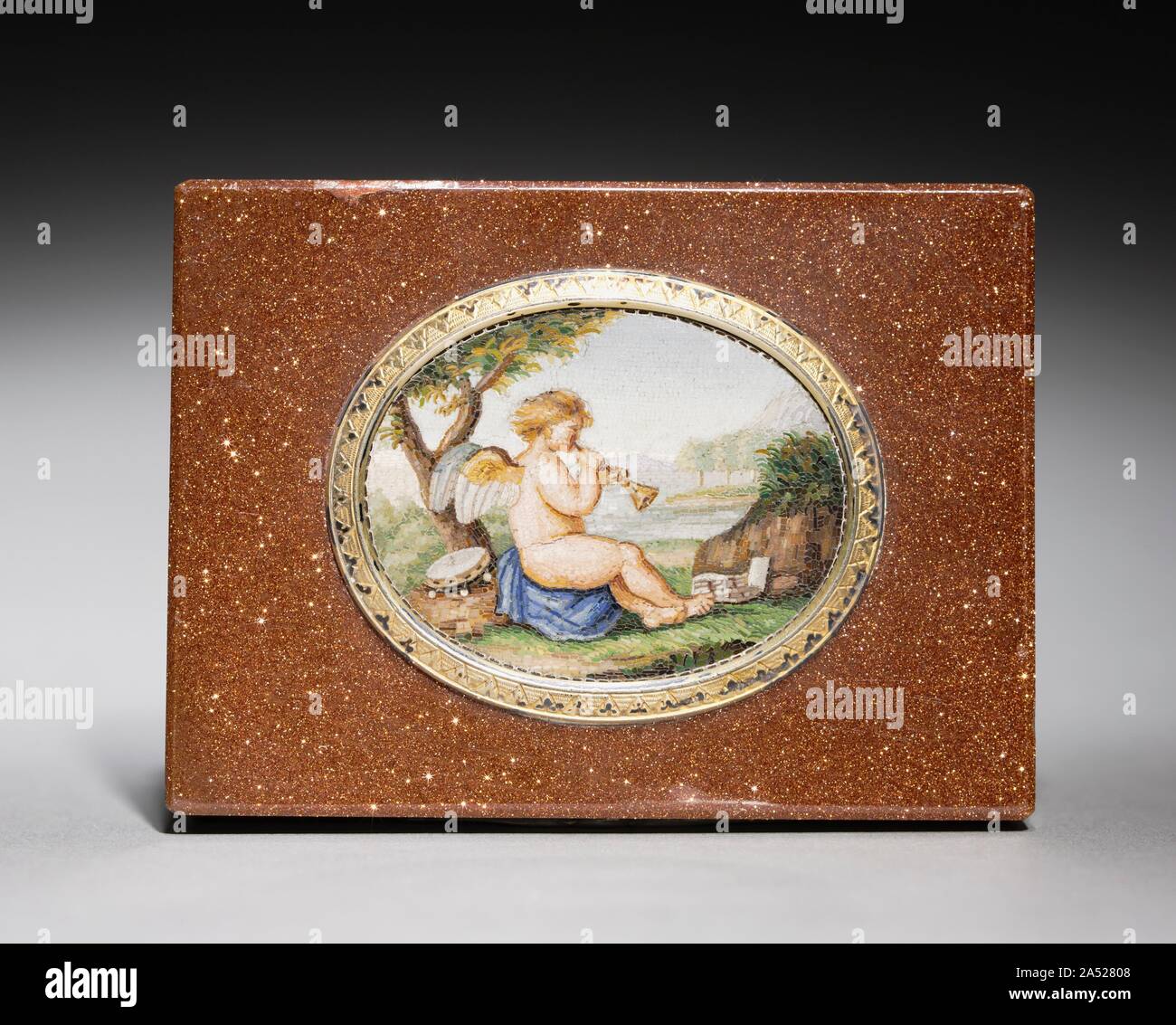 Snuff Box, 1860-1870. Banque D'Images