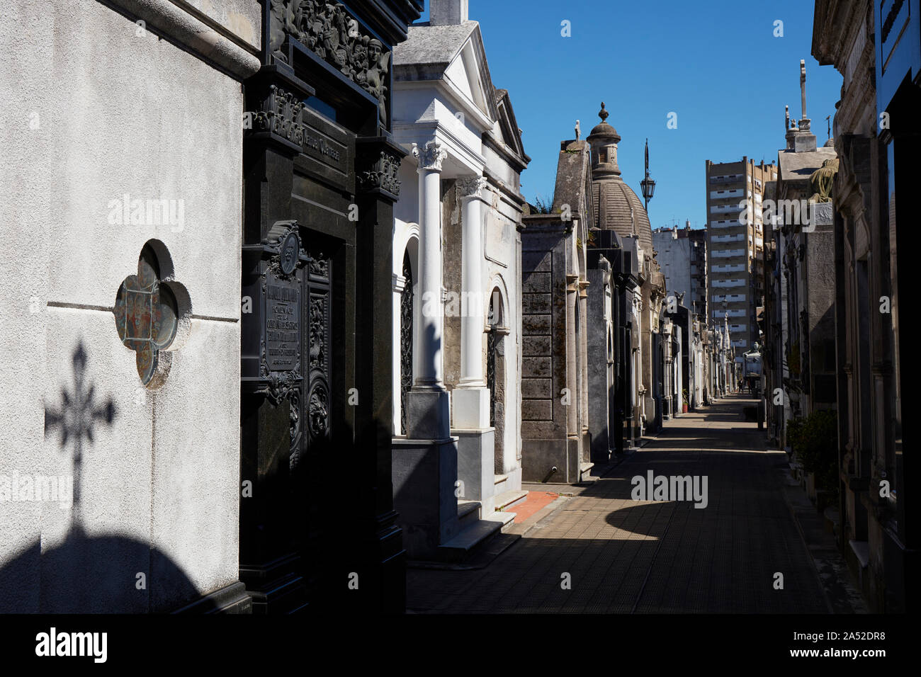 Le cimetière monumental de Recoleta, Buenos Aires, Argentine. Banque D'Images