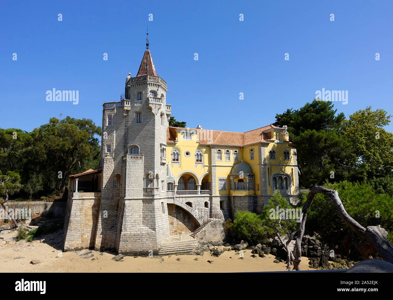 La Villa Guimaraes Castro et musée de la ville de villégiature de Portugais Portugal Cascais Banque D'Images