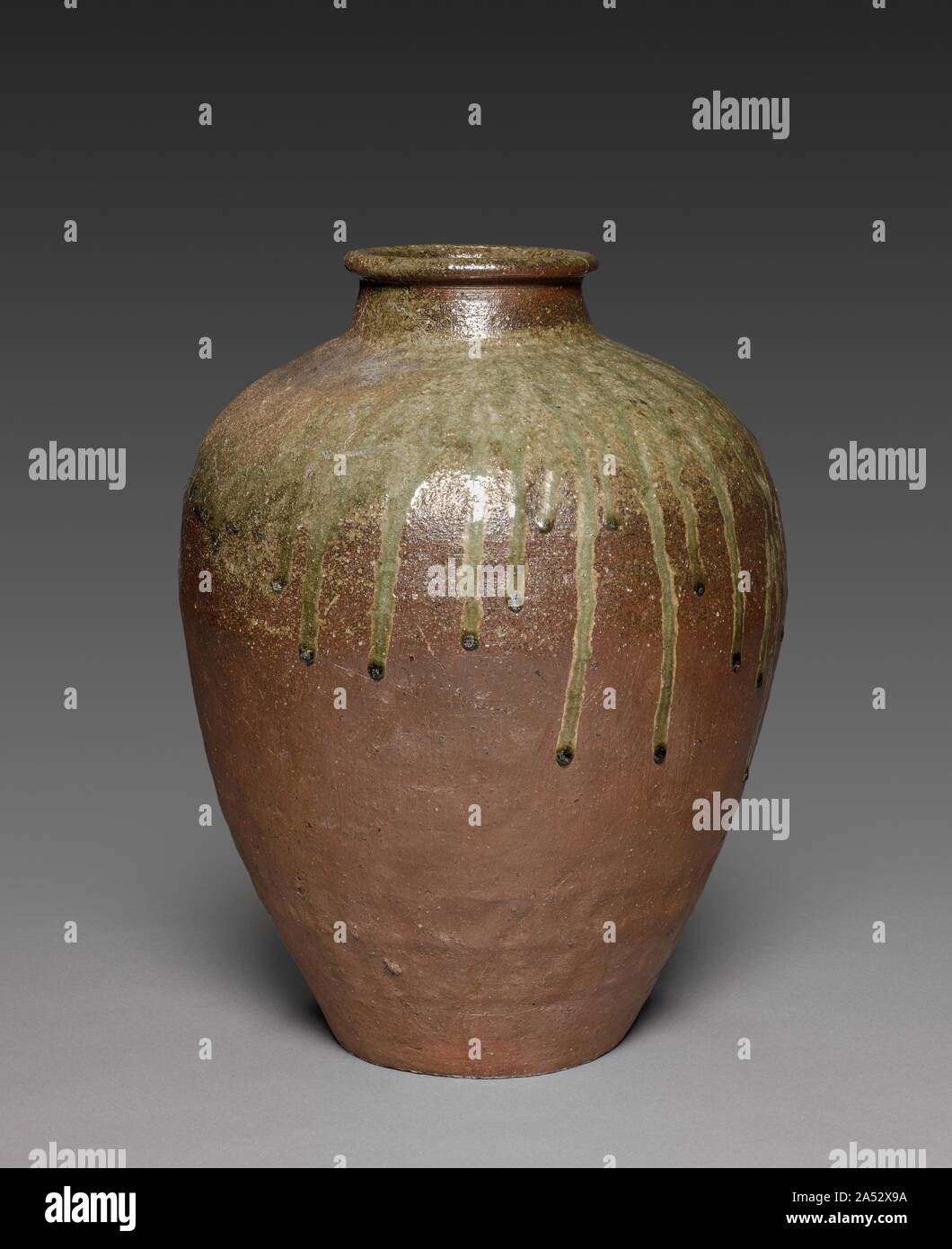 Pot d'eau : Ko Tamba ware, mi 1500s. Banque D'Images