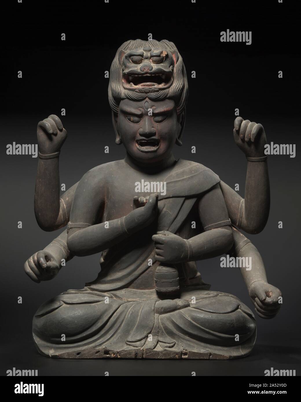 Sagesse Roi De Passion Aizen Myoo Annees 1300 La Deite Bouddhiste Aizen Satellite Du Desir Charnel Dans Un Desir Pour L Illumination Spirituelle Et Est Une Appropriation De La Divinite Hindoue Ragaraja Dans