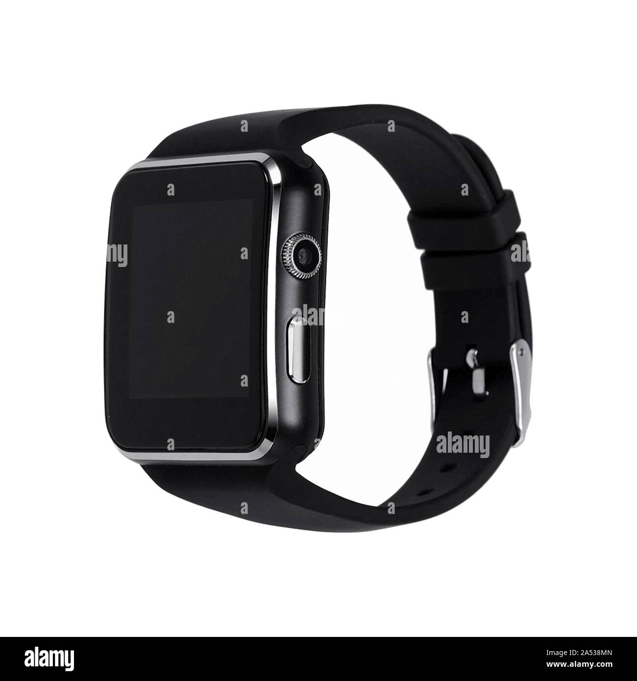 Image d'une smart watch sur un fond blanc. Vector illustration. EPS 10 Illustration de Vecteur