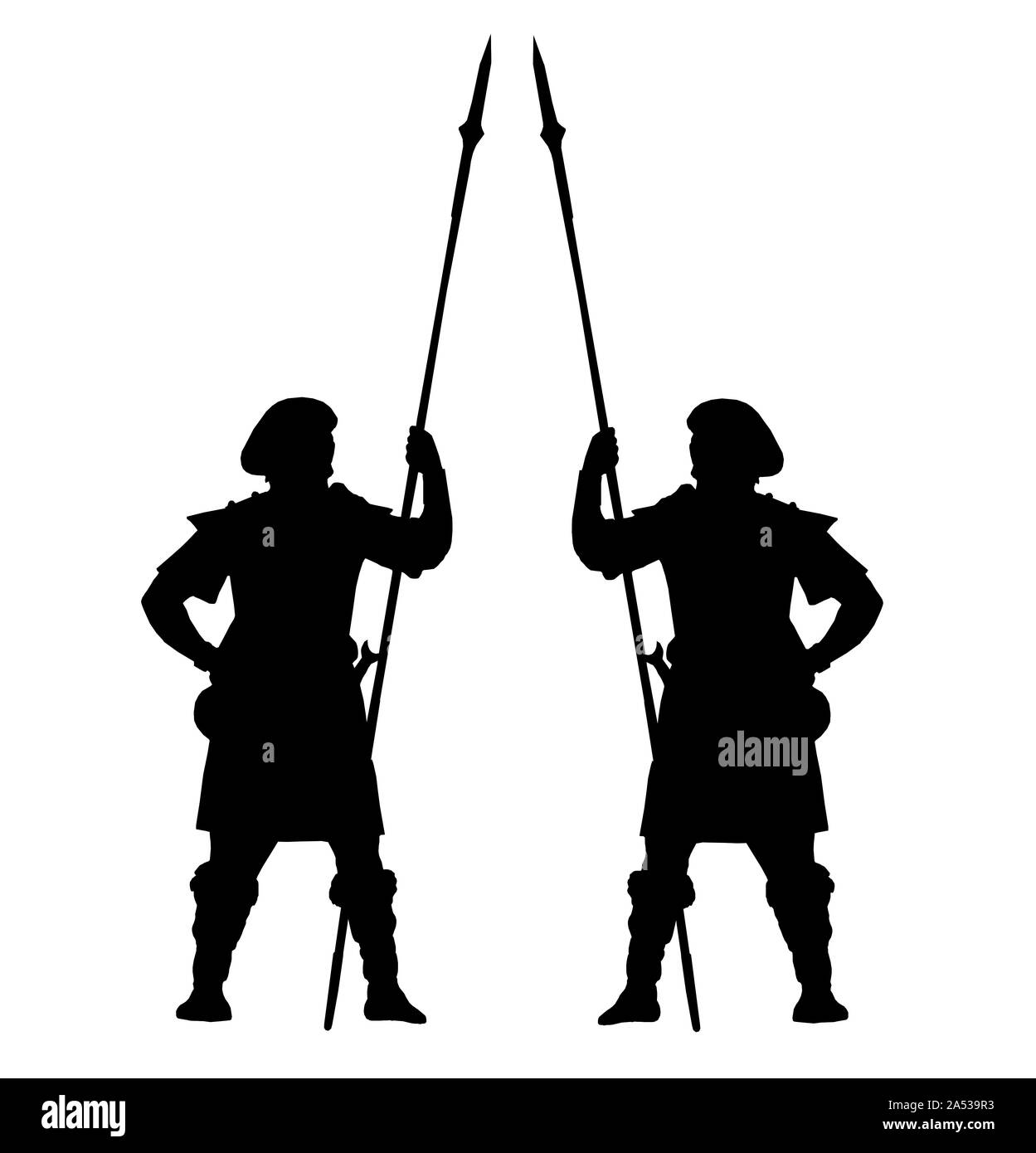 Un courageux highlander. Les guerriers écossais dessin. Figure de fantaisie. Banque D'Images