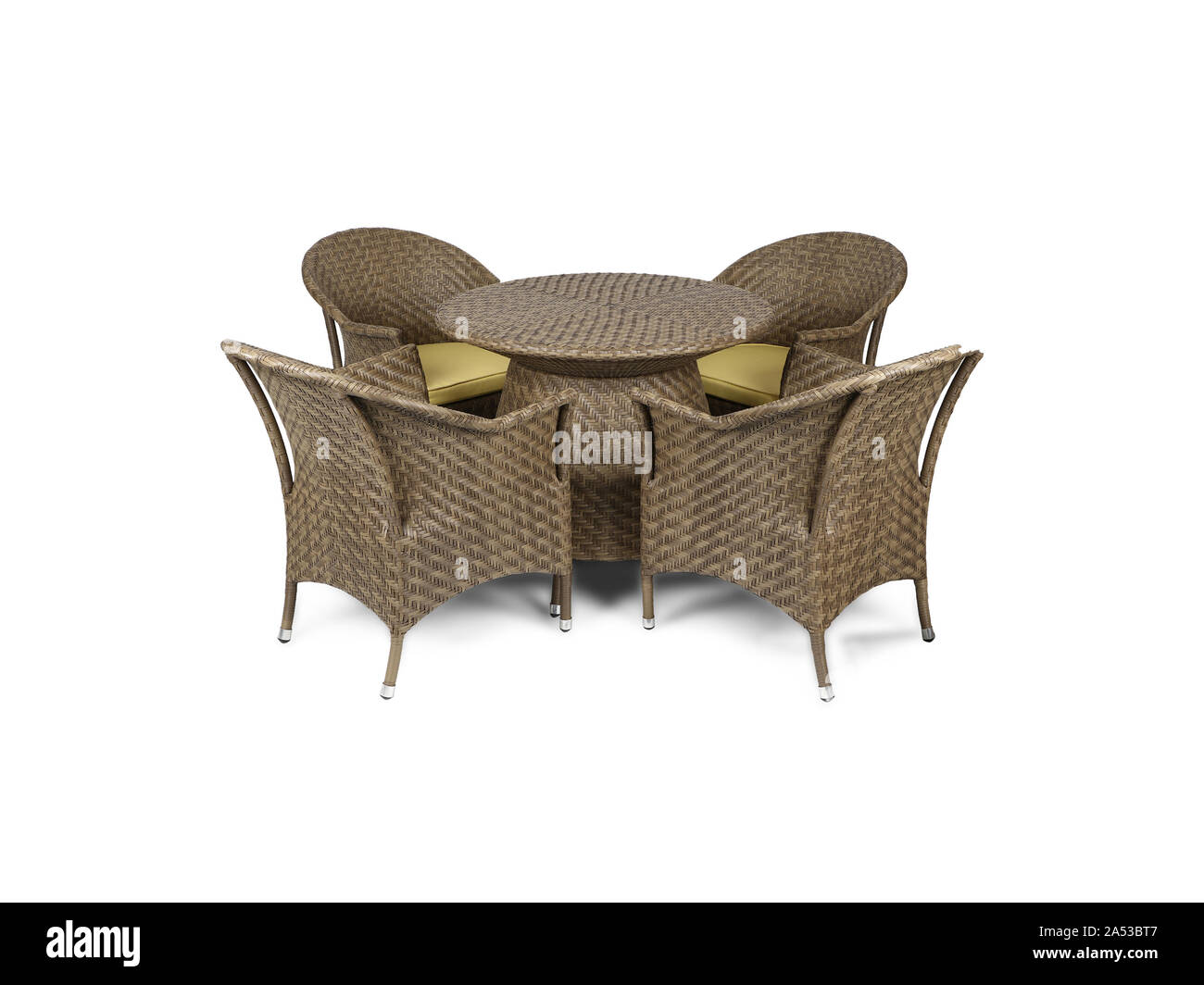 Table et chaises de patio pour pelouse et balcon Chambre des idées de design Banque D'Images