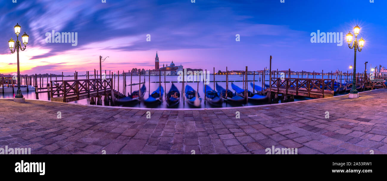 Di San Giorgio Maggiore, au lever du soleil, Venise, Italie Banque D'Images