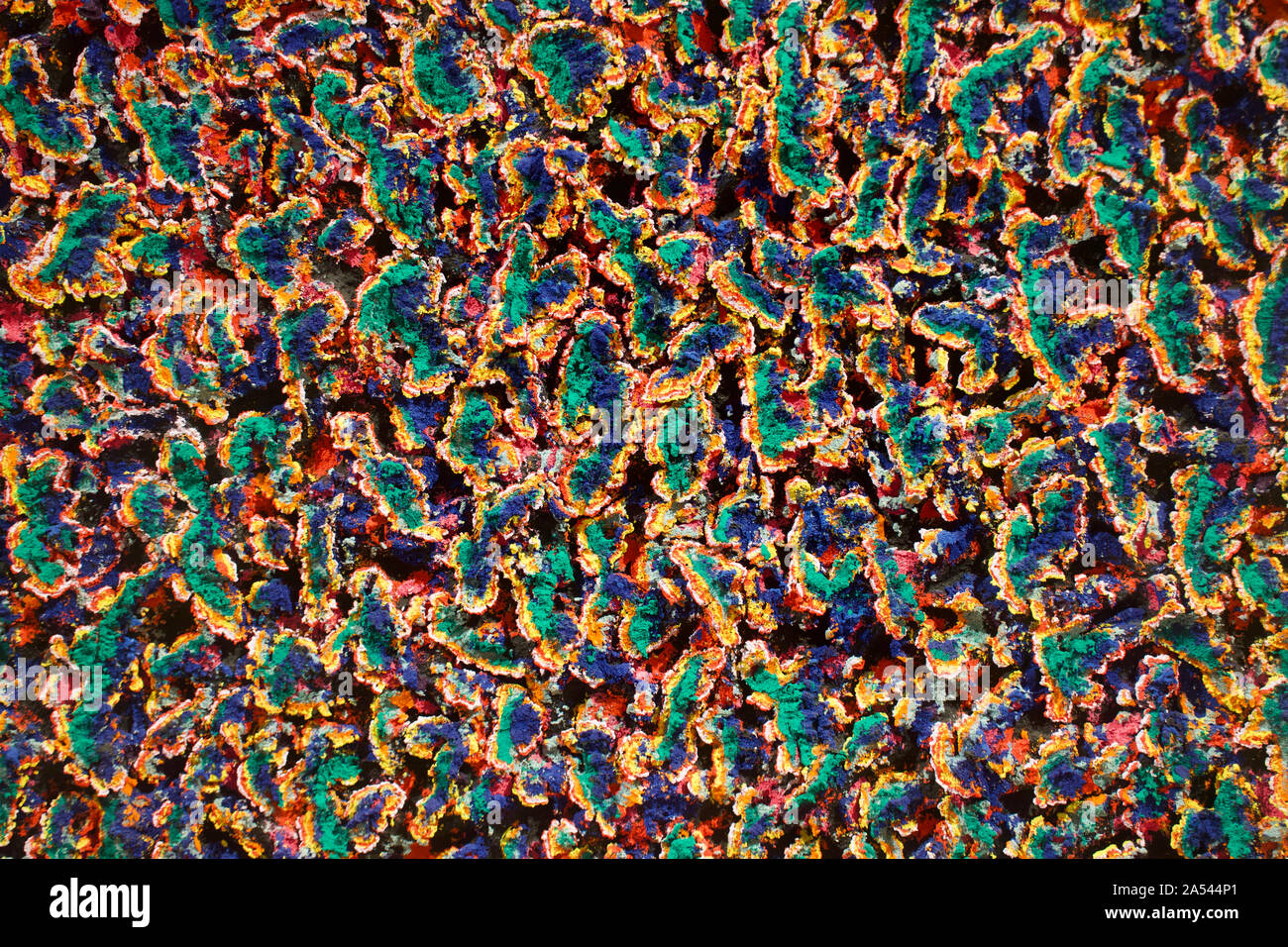 Formes abstraites. L'Expressionnisme Abstrait coloré, de l'art numérique par Afonso Farias Banque D'Images