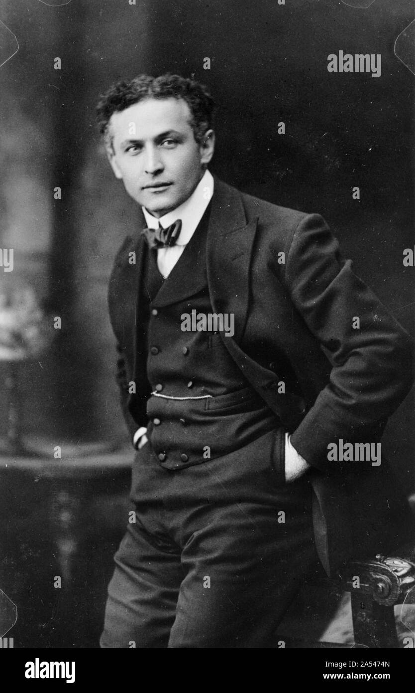 Magicien et illusionniste Harry Houdini Banque D'Images