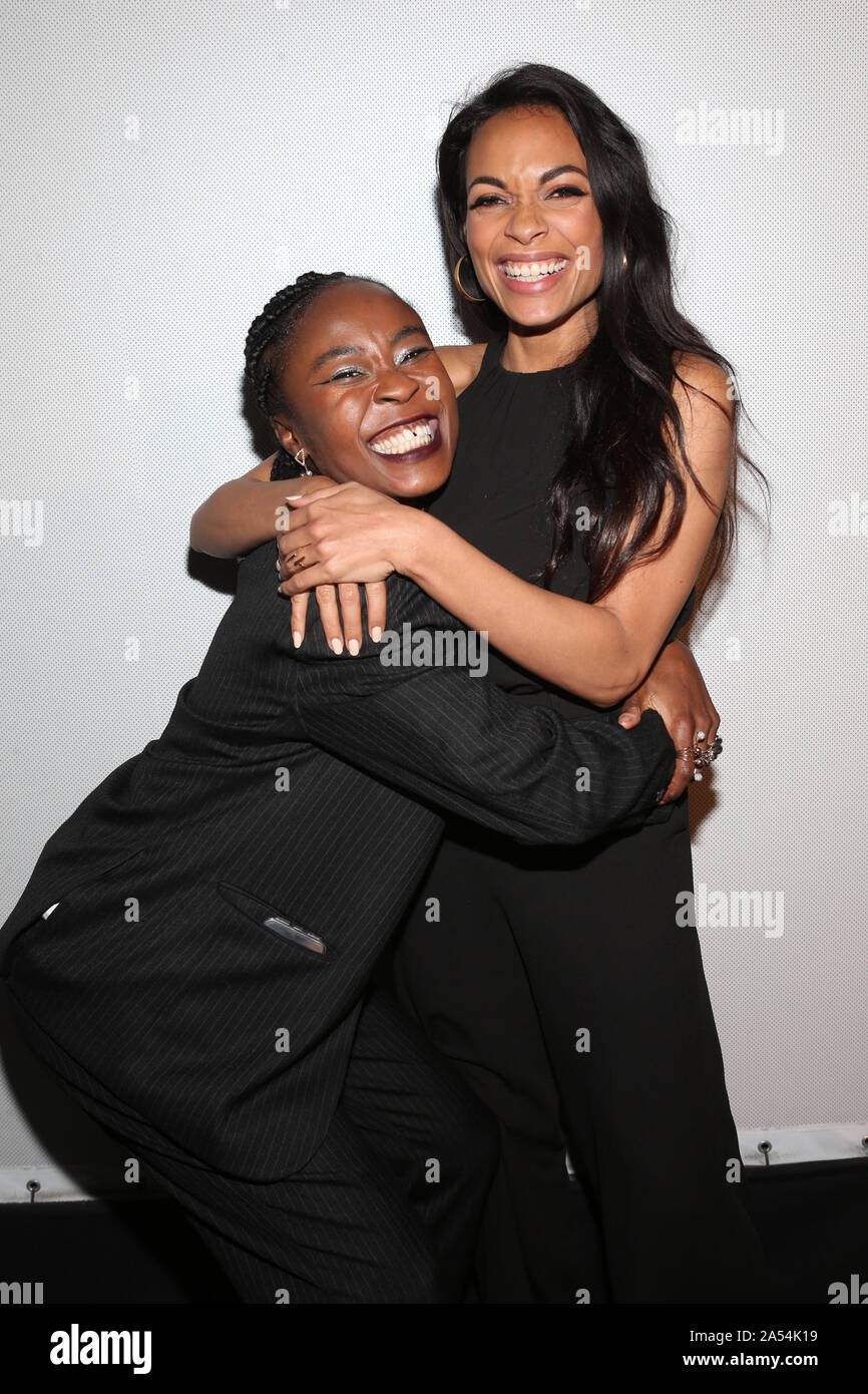 Los Angeles, Ca. 17 Oct, 2019. Ghana Nana Directeur et producteur Rosario Dawson à l'augmentation de la femme Premiere et Discussion de groupe au Saban Theatre de Los Angeles, Californie le 17 octobre 2019. Credit : Faye Sadou/media/Alamy Punch Live News Banque D'Images