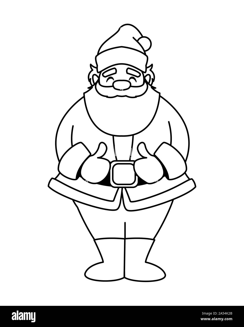 Père Noël sur fond blanc vector illustration design Illustration de Vecteur