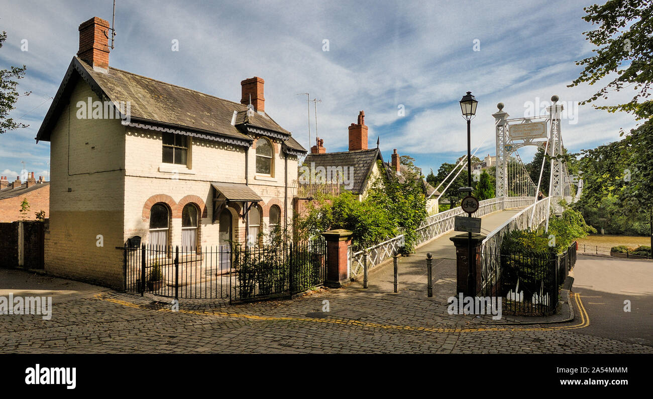 Chester Suspension Bridge Banque D'Images