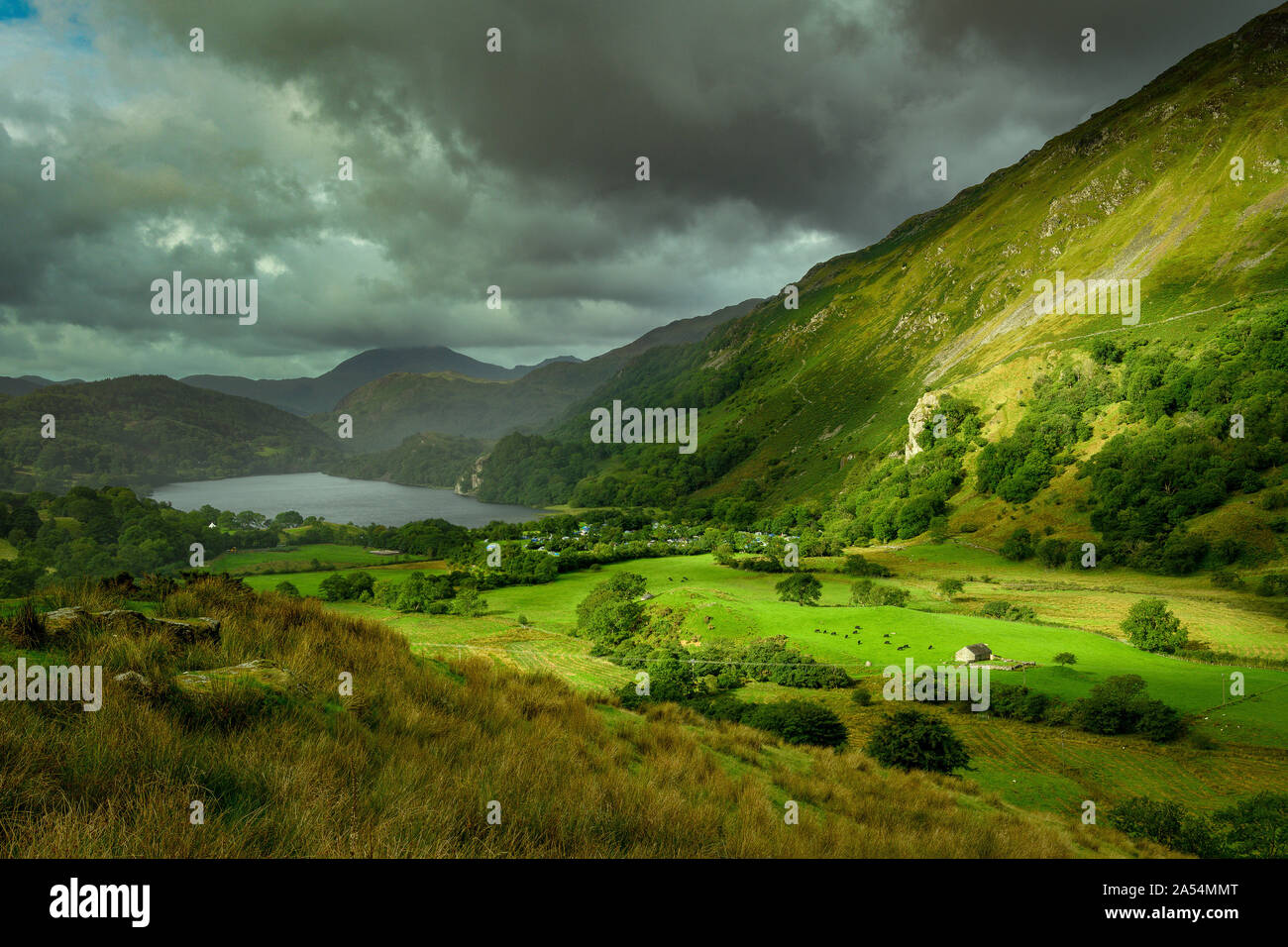 Llyn Gwynant, au nord du Pays de Galles Banque D'Images