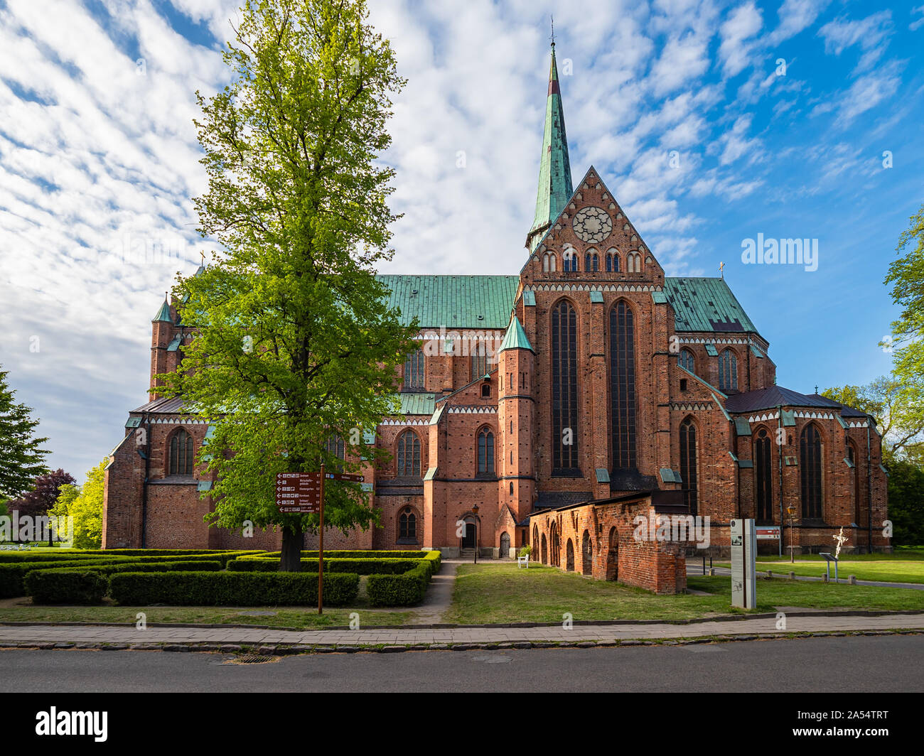 Vue de la cathédrale à Bad Doberan, Allemagne. Banque D'Images