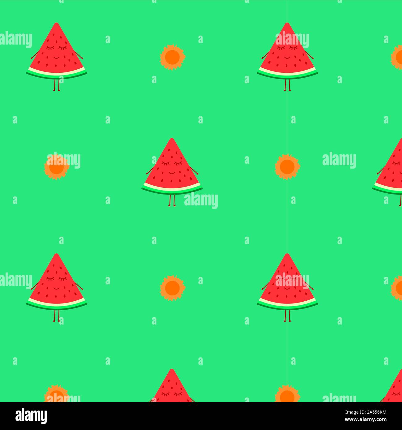 Modèle avec des tranches de melon d'illustration d'arrière-plan Banque D'Images