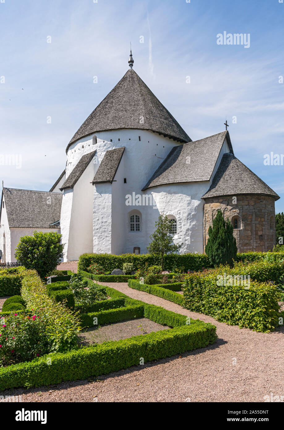 Bornholm, Rundkirche, Østerlars Kirke Banque D'Images