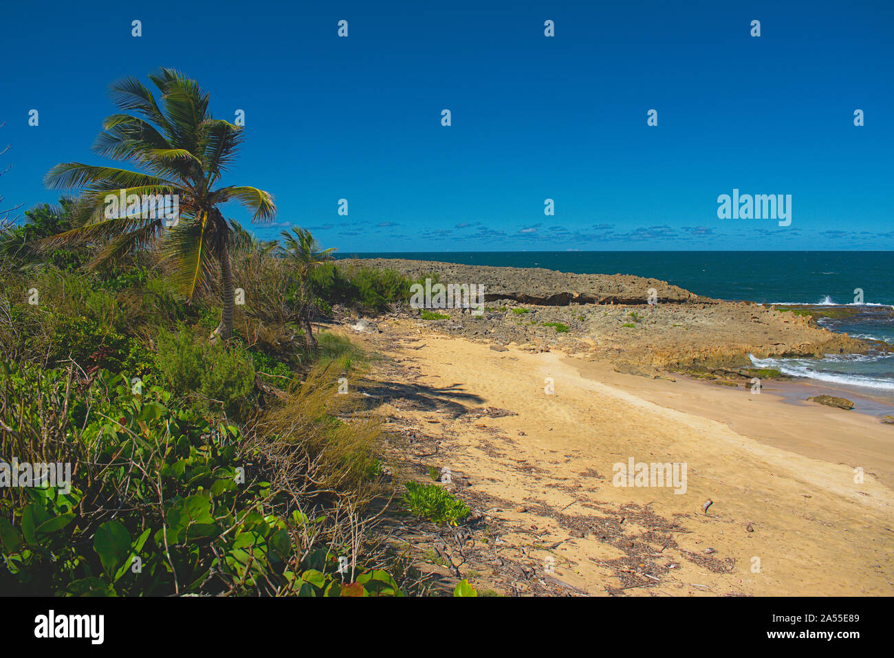 La côte de Porto Rico Poza de las Mujeres Banque D'Images