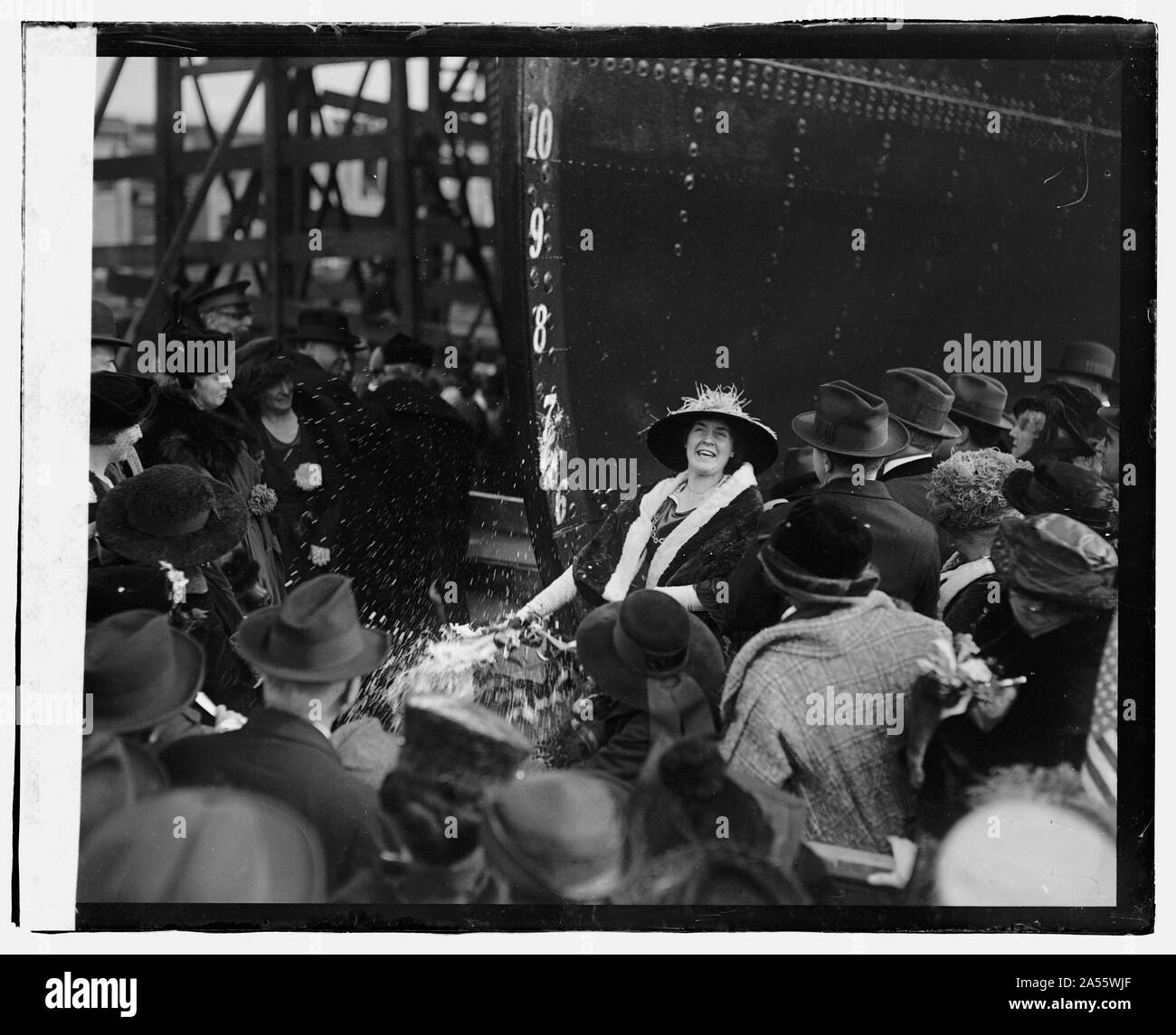 Lancement de navire Virginie E.A. Morse Banque D'Images