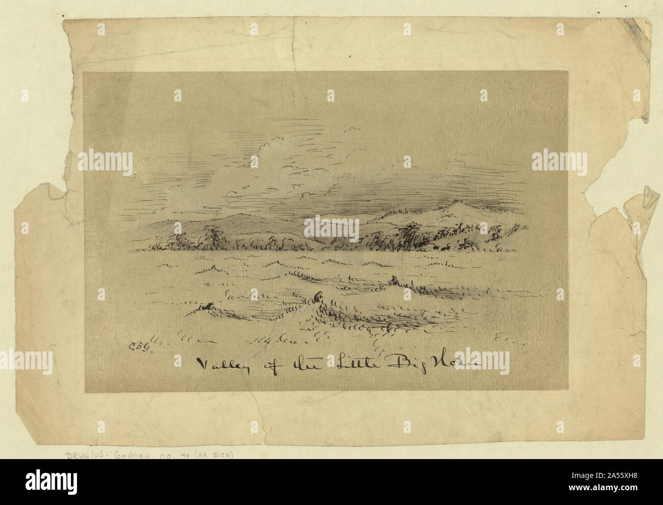 Vallée de la Little Big Horn Banque D'Images Vallée de la Little Big Horn Banque D'Images