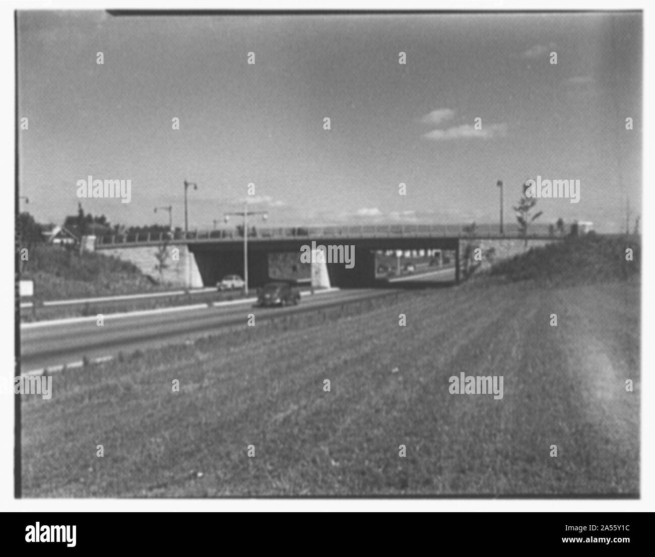 Van Wyck autoroute express, Queens, New York. Banque D'Images