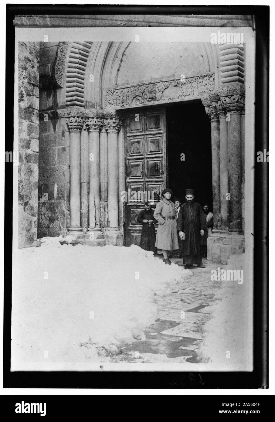 Divers résultats de la guerre. Garde française à l'église du Saint Sépulcre Banque D'Images