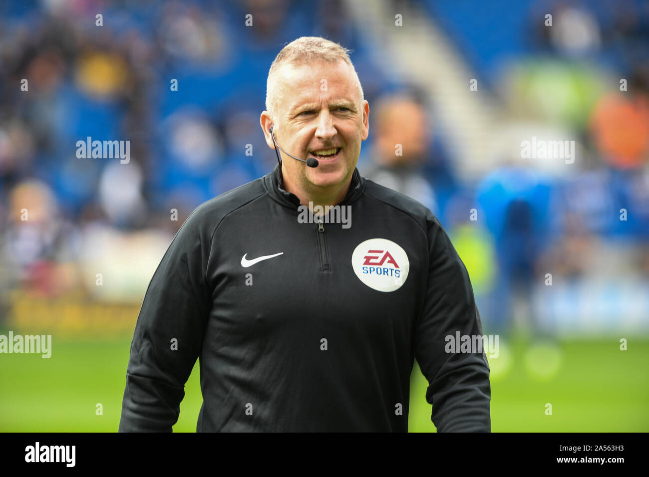 5e octobre 2019, American Express Community Stadium, Brighton et Hove, Angleterre, Premier League, Brighton et Hove Albion v Tottenham Hotspur:arbitre Jonathan Moss Crédit : Phil Westlake/News Images Banque D'Images