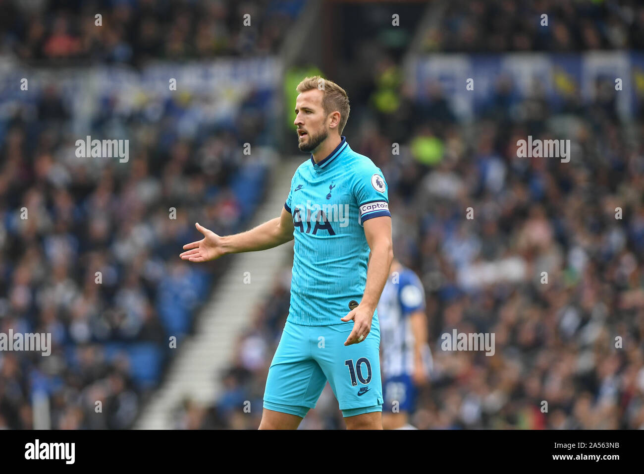 5e octobre 2019, American Express Community Stadium, Brighton et Hove, Angleterre, Premier League, Brighton et Hove Albion v Tottenham Hotspur:Harry Kane (10) de Tottenham Crédit : Phil Westlake/News Images Banque D'Images