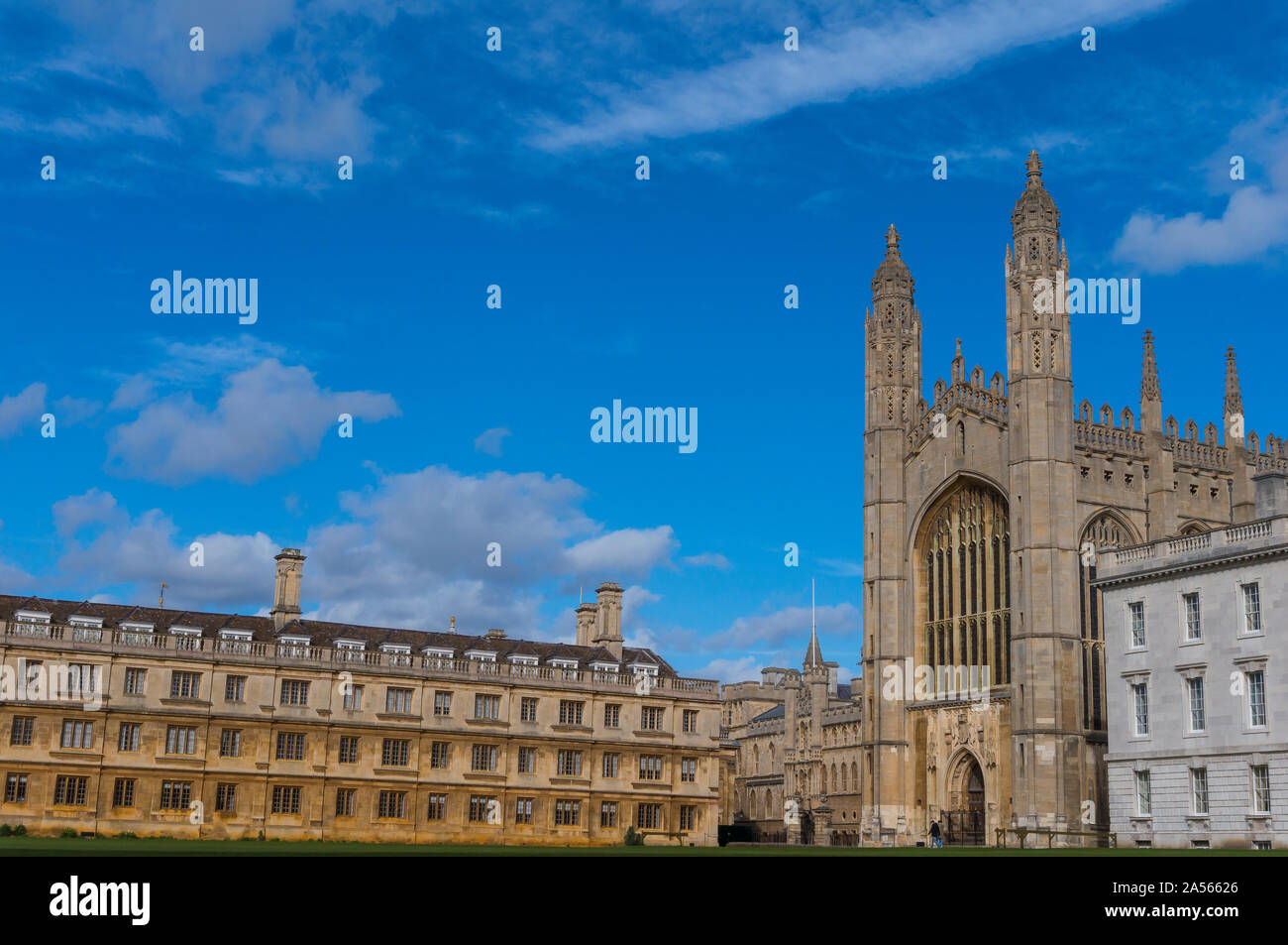 Le fabuleux King's College de l'Université de Cambridge. King's College et Clare College Banque D'Images