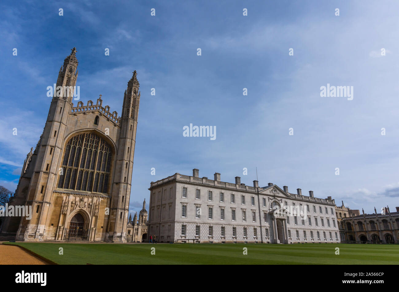 Le fabuleux King's College de l'Université de Cambridge. King's College et Clare College Banque D'Images