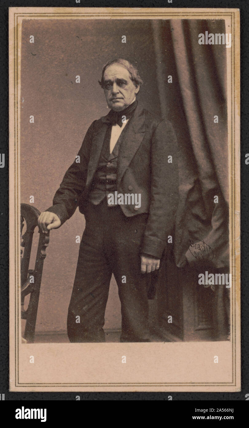 Vice-président Hannibal Hamlin] / De négatif photographique dans la région de Brady's National Portrait Gallery Banque D'Images