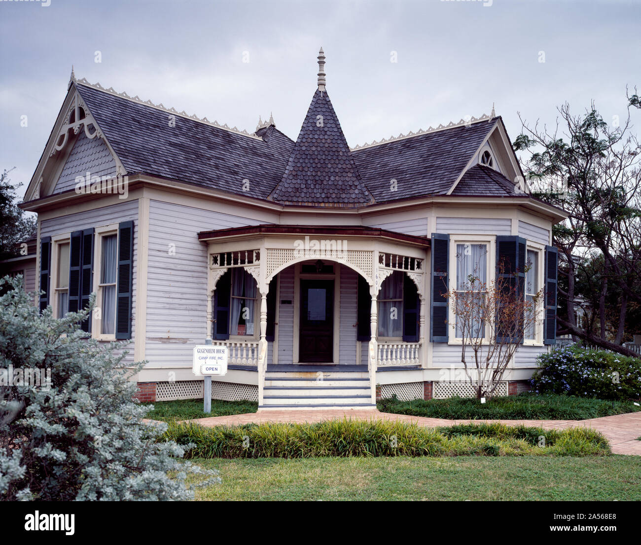 Structure victorienne construite pour Simon et Lila (Bell) Salomon Guggenheim en 1905 à Corpus Christi, Texas Banque D'Images