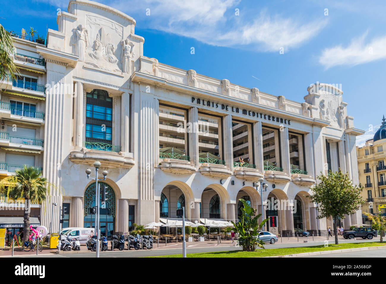 Vue de Nice Cote d Azur en France Banque D'Images